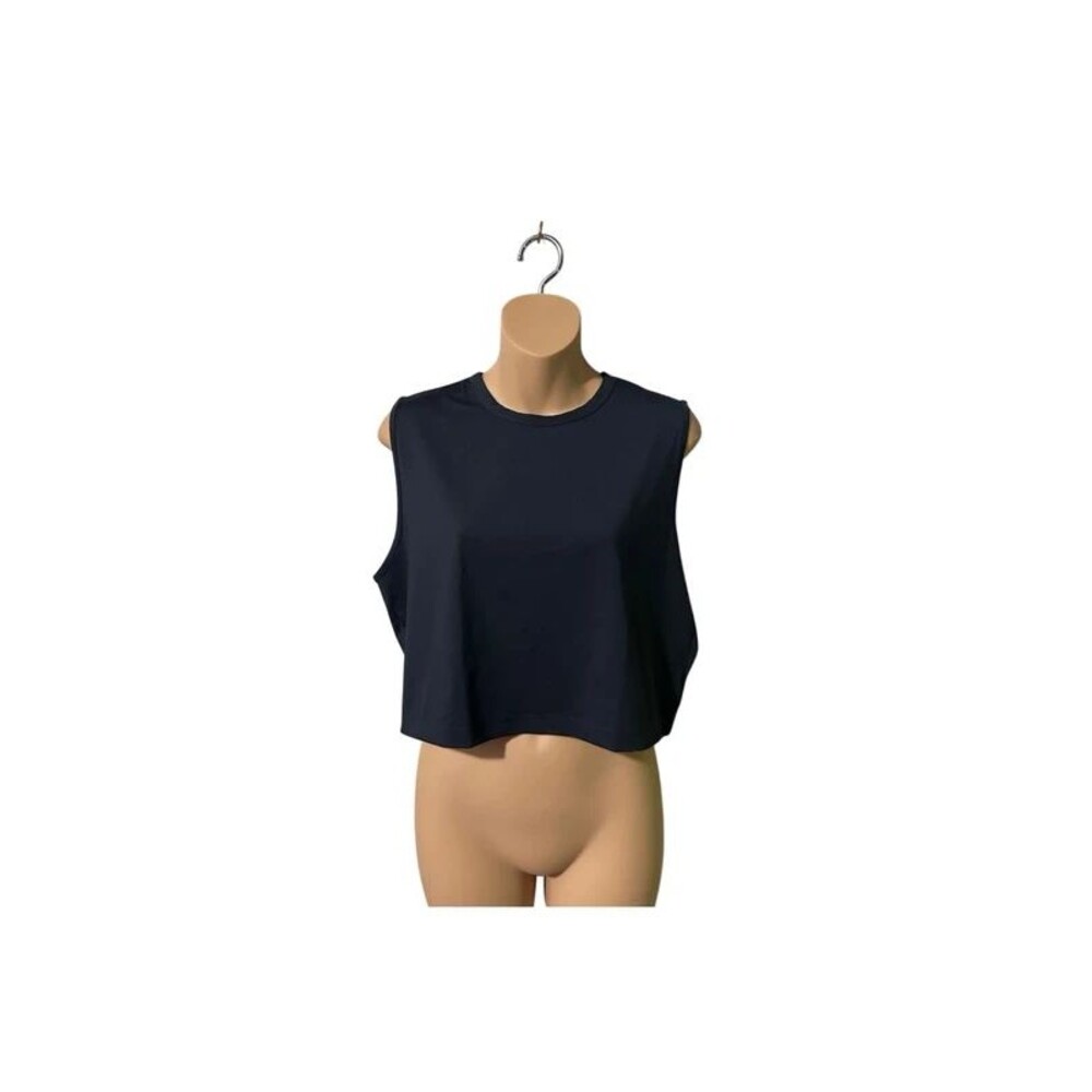 H & M Move Black Crop Tank Athletic Sporty Running